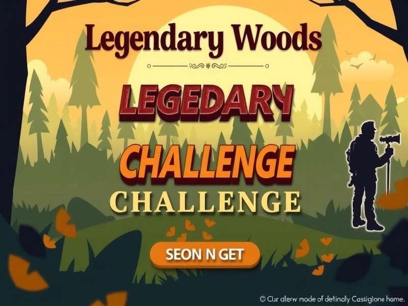 Legendary Woods Challenge Game Banner